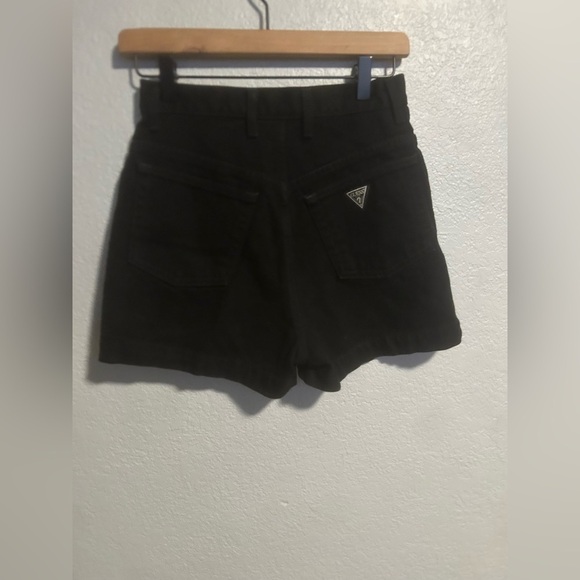 Guess Pants - Vintage guess black denim high waisted shorts